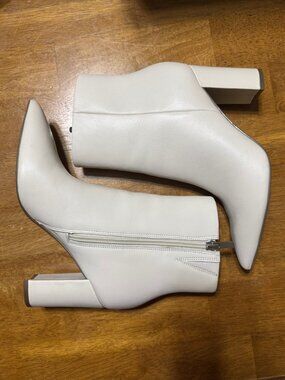 Glorena Ankle Boots by Marc Fisher- Women's Size: 6 1/2 -Color: Ivory/Cream